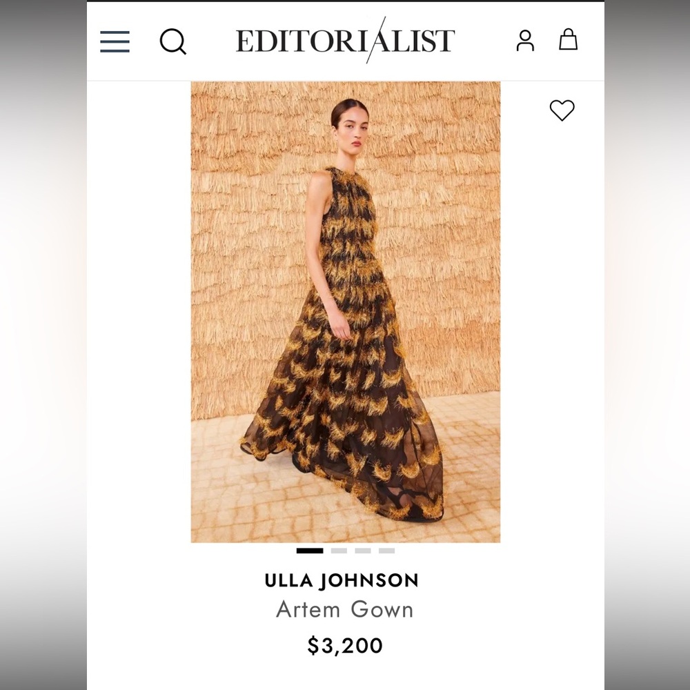 NEW NWT Ulla Johnson Artem Gown Celeste Silk Organza Dress $3200 Runway - Picture 6 of 16